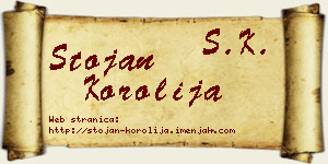 Stojan Korolija vizit kartica